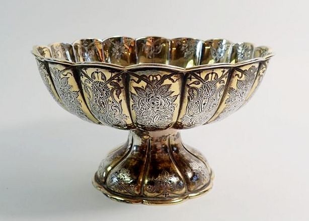 George Fox silver gilt Persian-style bowl