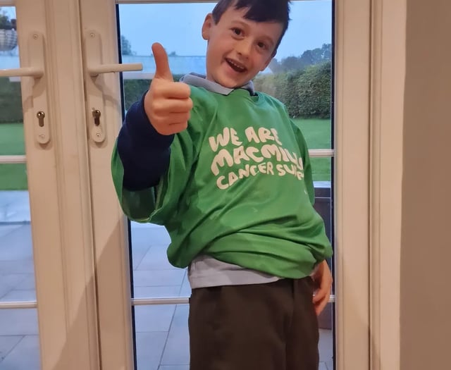 Local lad pedals for Macmillan!