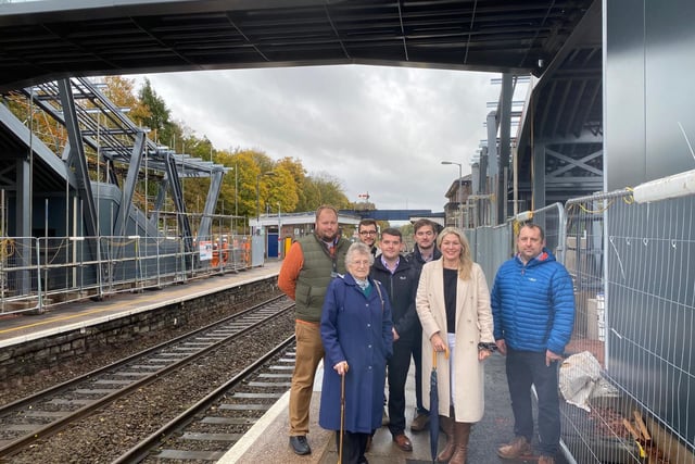 Campaigning councillor gets sneak peak at railway bridge