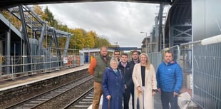 Campaigning councillor gets sneak peak at railway bridge