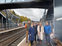 Campaigning councillor gets sneak peak at railway bridge