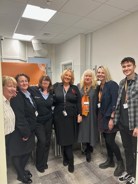 Monmouthshire Building Society and Monmouthshire County Council staff at the new Community Connect