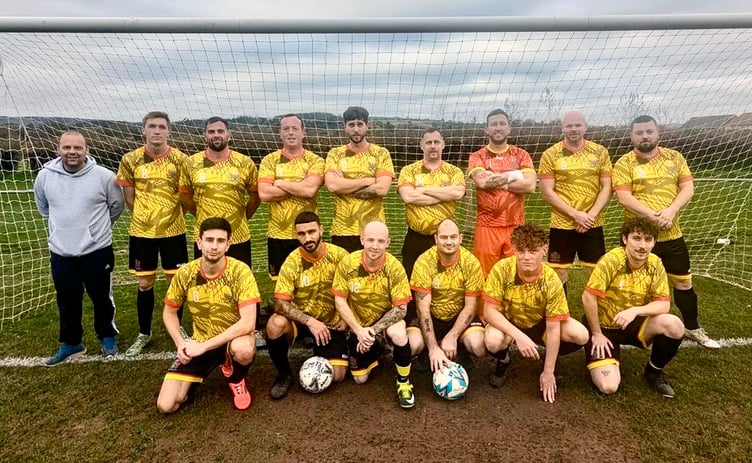 Forgeside AFC celebrated their 10th anniversary with a match against the 2015 side. Photo: Forgeside AFC