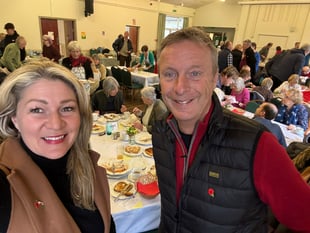 Community comes together for big breakfast at Usk