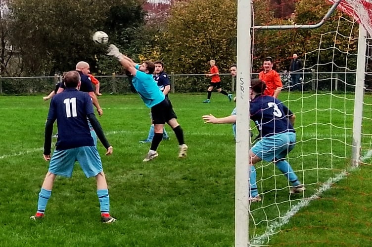 Mardy keeper Chris Price punches clear