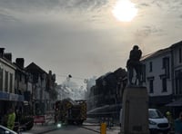
VIDEO - The aftermath of the Abergavenny fire 