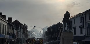 
VIDEO - The aftermath of the Abergavenny fire 