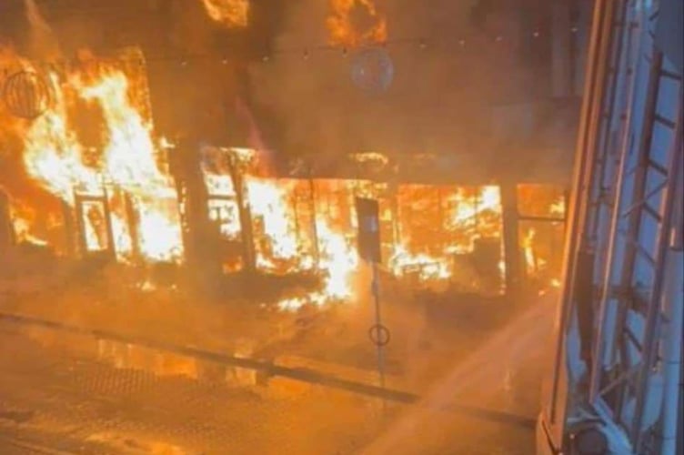 Fire in Richards abergavenny