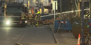 Fire fighters back on scene of Frogmore Street blaze