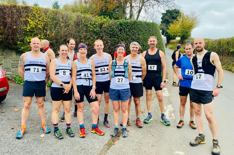 Runners from local fell club Mynydd Du turned out in force for this year's Sugar Loaf Winter Fell Race