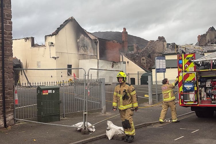 Car park, magic cottage, fire