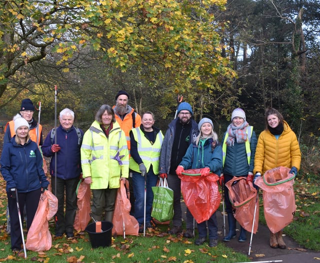 River Gavenny project relaunched with litter pick