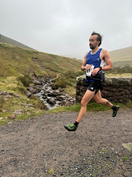 Thirty five intrepid runners completed the Lyn Y Fan Fell Race