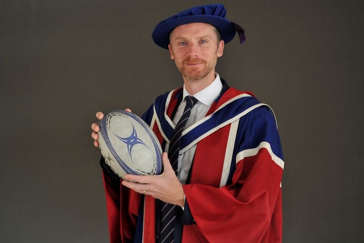 Wayne Barnes has been awarded an honorary doctorate of philosophy. Photo: University of Gloucestershire