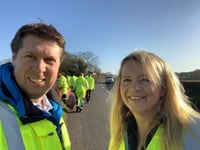 Councillors lead a community litterpick on old Raglan road