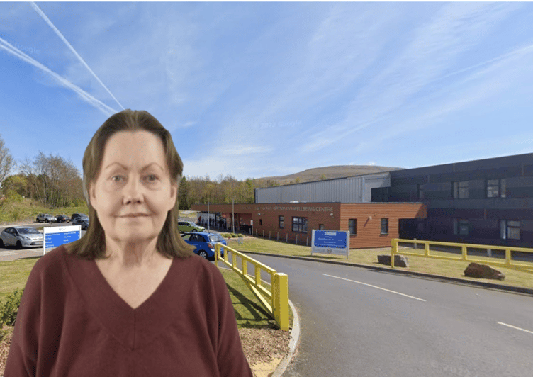 Brynmawr health centre and Cllr Sonia Behr (inset)