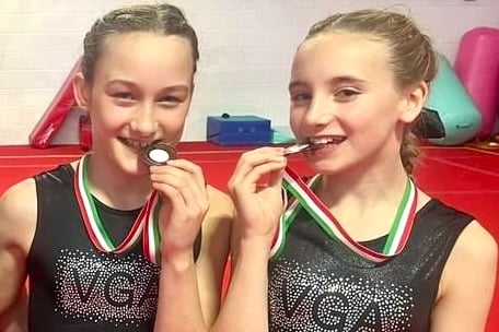 King Henry VIII pupils Beti and Isabella have had gymnastics success