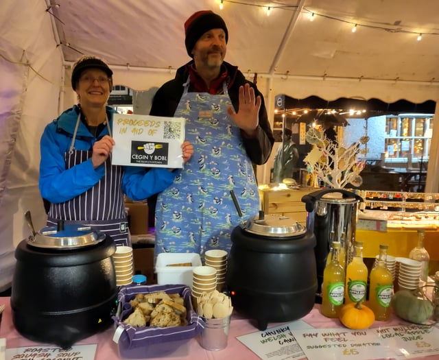 Fundraising soup stall brings warmth to Christmas Market