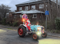 

WATCH: Twinkling tractors light up the streets of Abergavenny