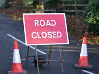 Llanfoist footbridge overnight road closure 