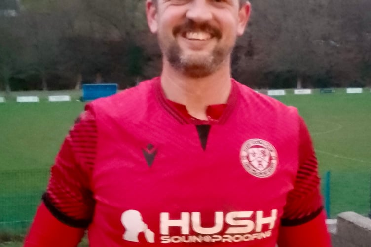 Liam Powell score his first goal for Mardy
