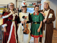 Elf-led orchestra brings Christmas joy to Abergavenny