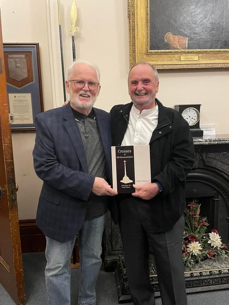  Steve Maguire (left) with his brother Kevin, at his book launch