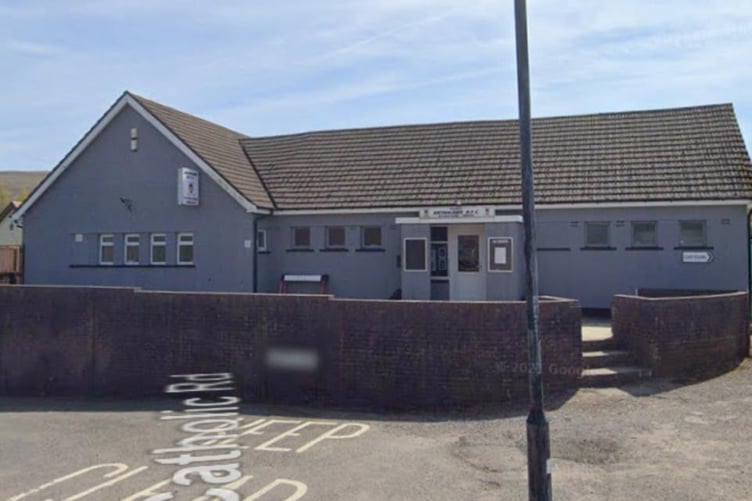 A 40 ins tv was stolen from Brynmawr RFC