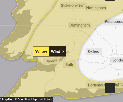 Weather warning as Storm Eowyn threatens the area