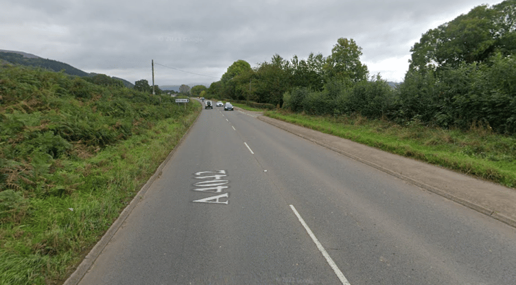 The crash took place on the A4042 between Llanover and Llanellen