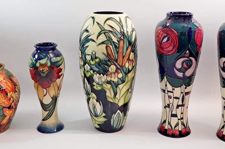 Selection of Moorcroft Vases