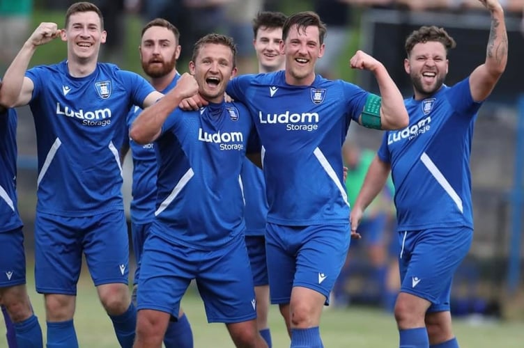 Nantyglo were celebrating a comeback draw on Saturday after trailing 4-1. Archive photo Dane Morgan
