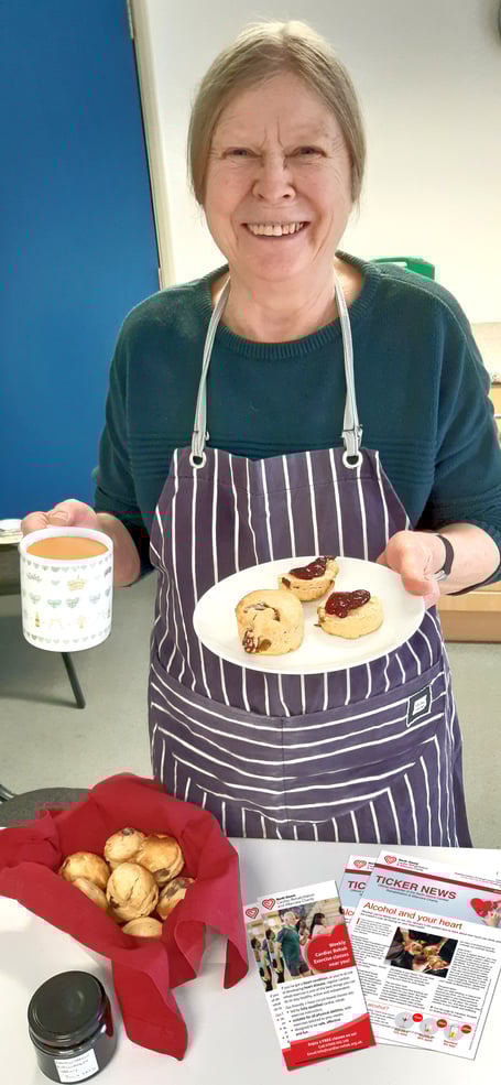 Mary Wakeling and her team will be serving up home-baked treats at a fundraising coffee morning at the Monmouth Priory this Saturday [15 February]. Proceeds from the morning will help fund the North Gwent Cardiac Rehabilitation and Aftercare Charity’s community-based exercise classes.