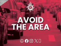 Blaenavon fire closes road