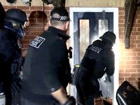 Three teens and man held in drug raids