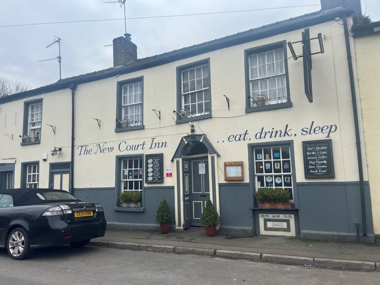 The New Court Inn in Usk is set to be auctioned