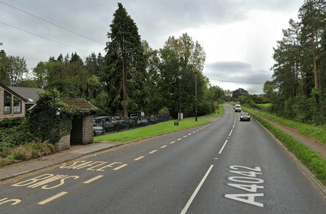 Avoid the area: Traffic tail back on Llanover Road