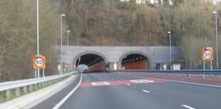 Roadworks on A40 Gibraltar tunnels