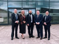 Jones visits defence firm with Tory leader 