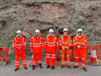 A40 repair starts post-rock fall