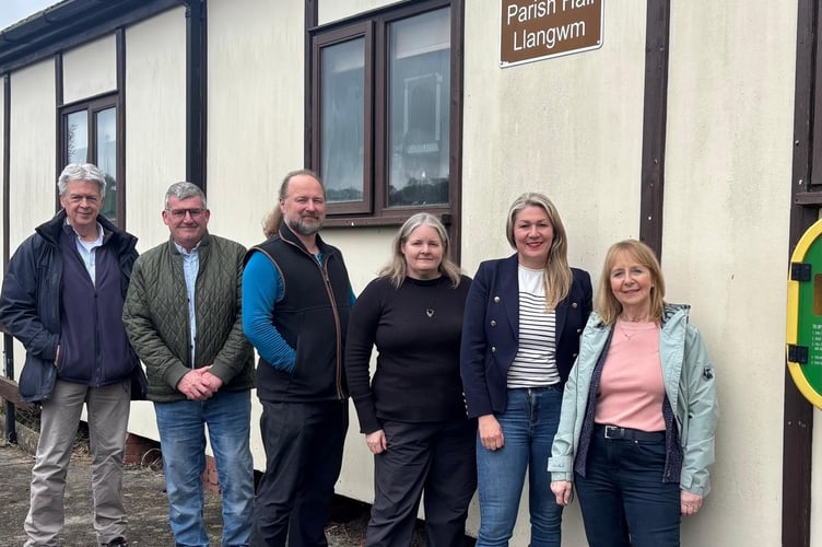  Laura Anne Jones MS with some local residents and members of the council