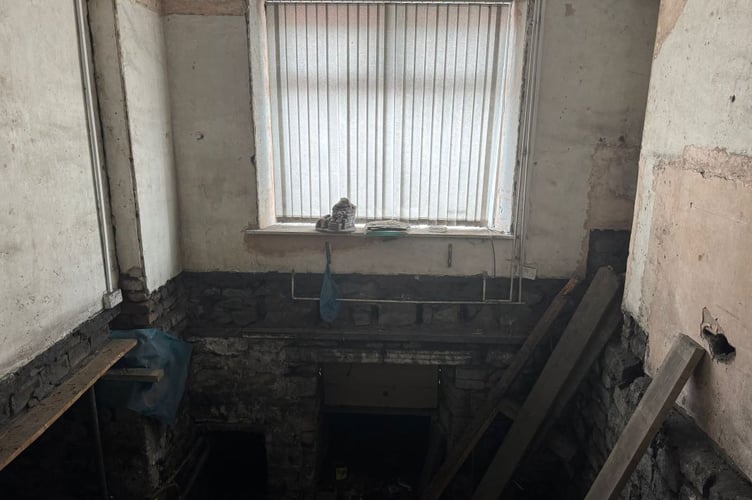  Major flaw? This mid terraced property in Ebbw Vale is being sold by Paul Fosh Auctions with a guide price of just £25,000.