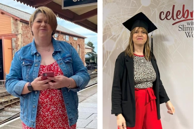 Sue, before and after