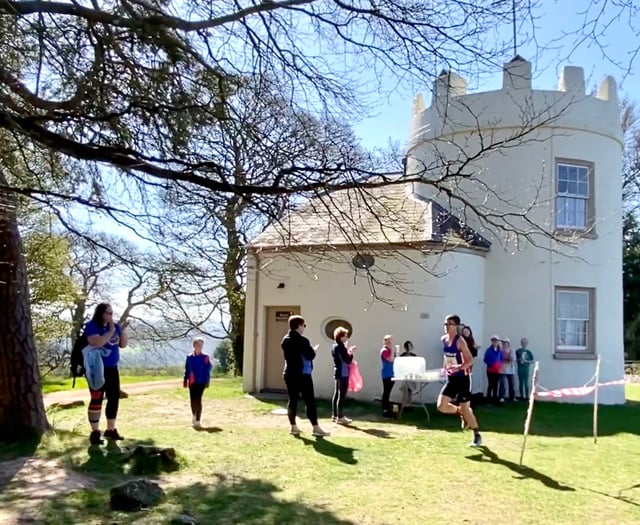 Runners up for the challenge on the Kymin Dash