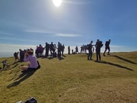 Eclipse thrills hundreds of walkers in Three Peaks Trial