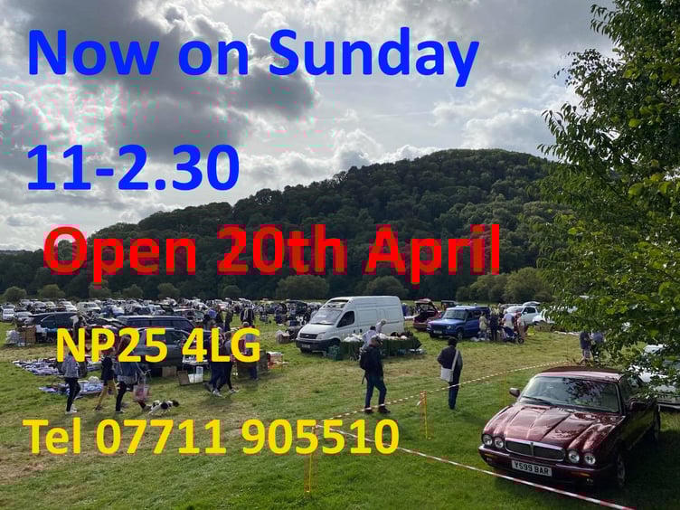 Monmouth's car boot- first one on April 20