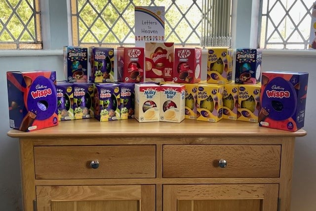 Funeral director gathers Easter eggs for children