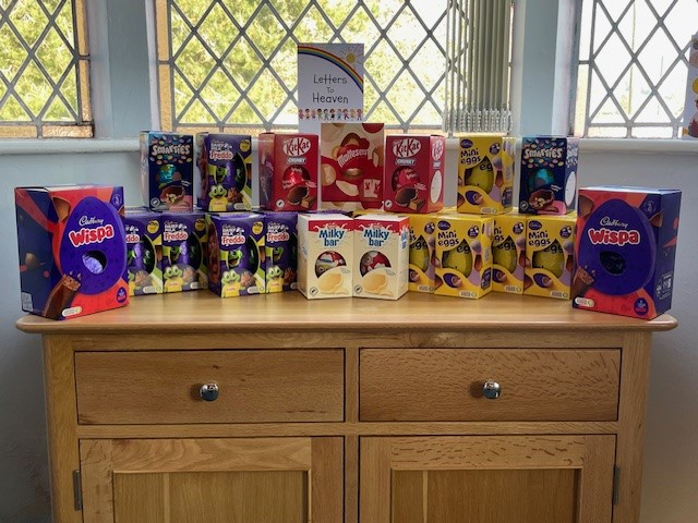 Funeral director gathers Easter eggs for children