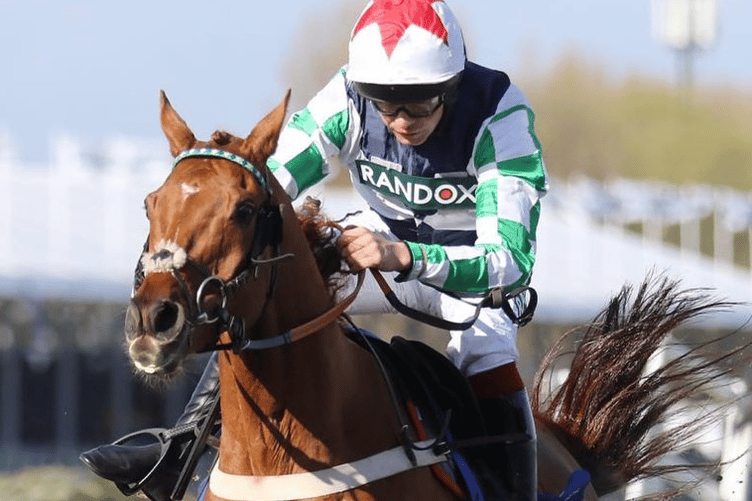 Our Power surged home third in the Scottish National