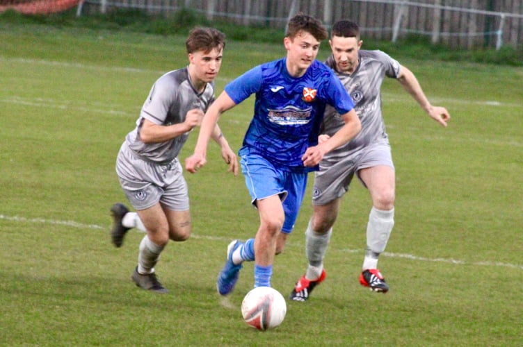 A Pennies player drives forward